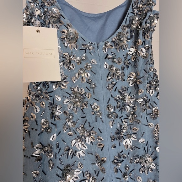 Mac Duggal 5477 Floral Embellished Scoop Neck Evening Gown - Picture 11 of 12